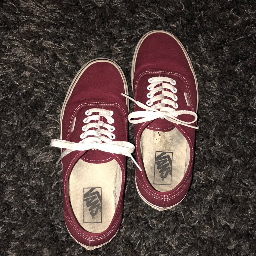 Burgundy Vans